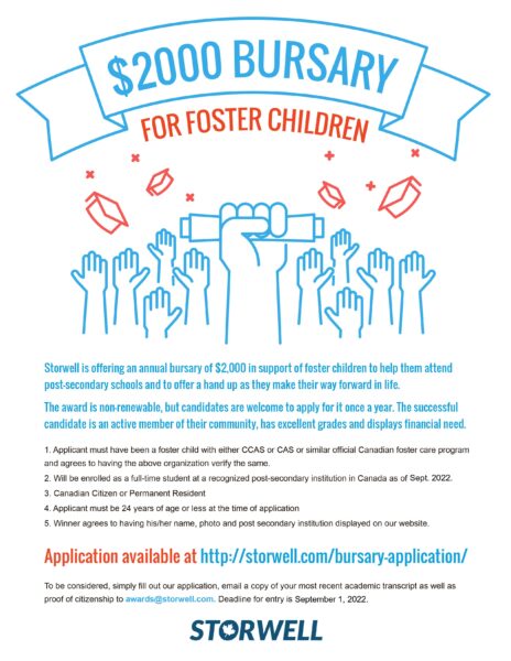 Storwell $2000 Bursary for Forster Children
