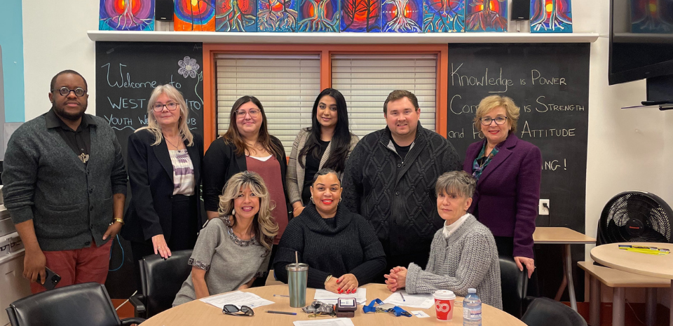 MPP Michael Ford and Robin Martins at Yorktown Family Services