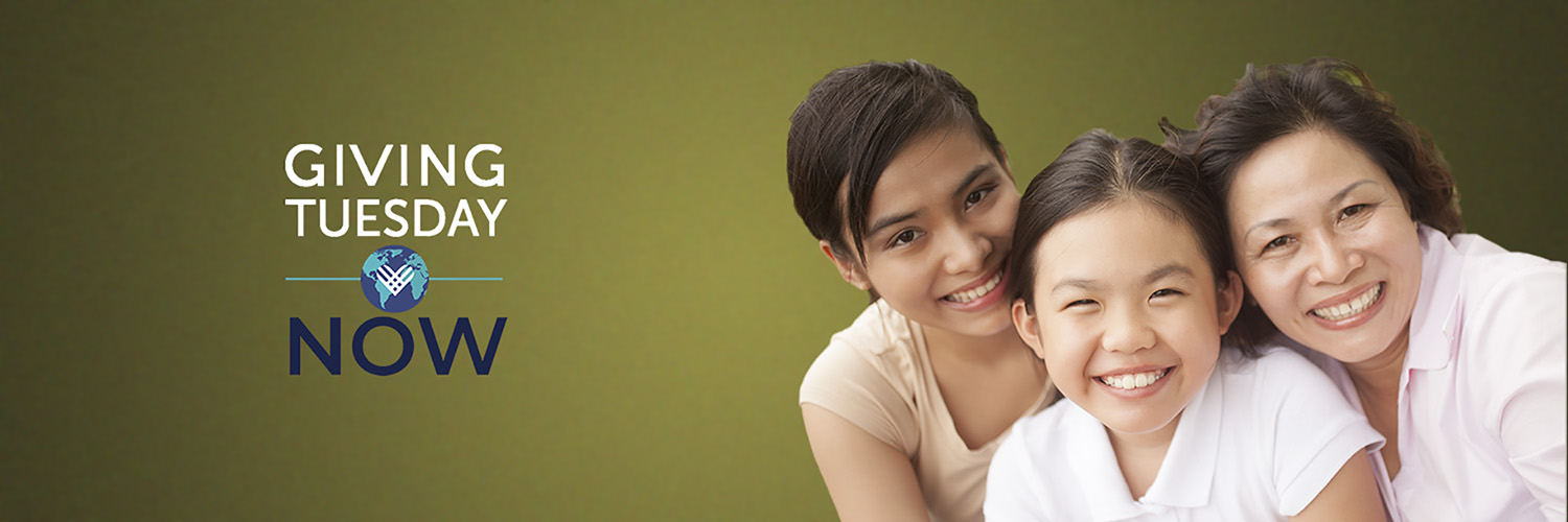 happy mother and two daughters