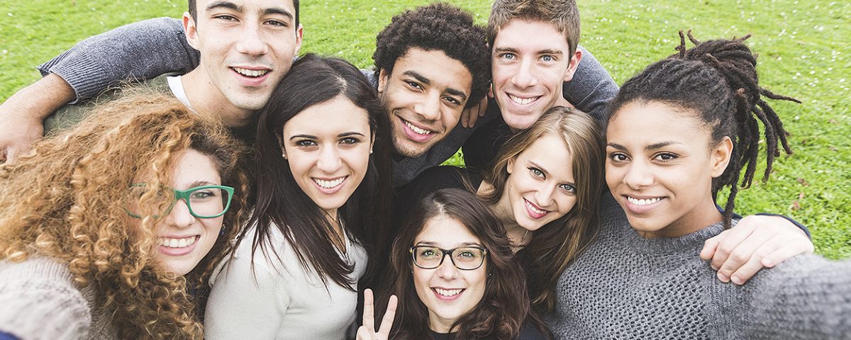 Group of friends taking a selfie