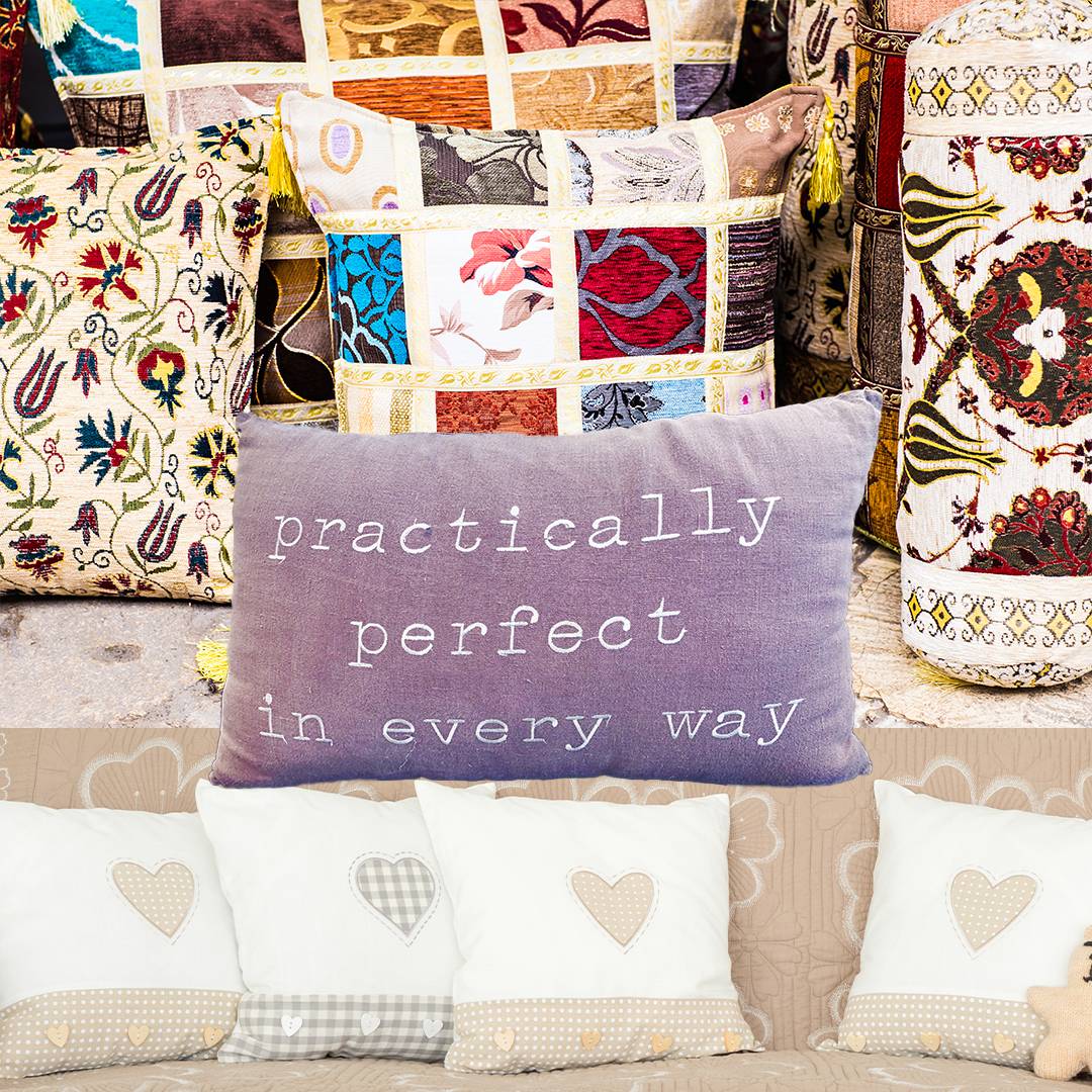 collage of colourful pillows